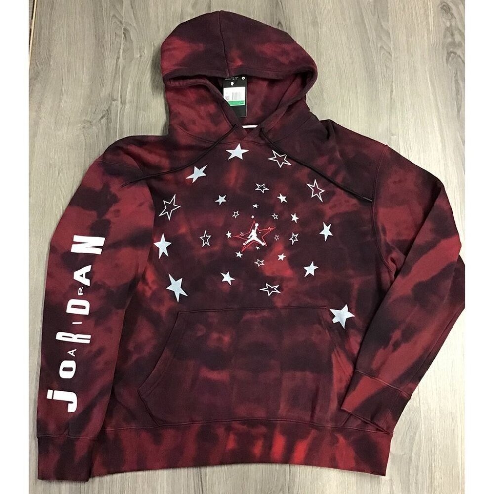 Jordan Stars Spellout Tie Dye Hoodie